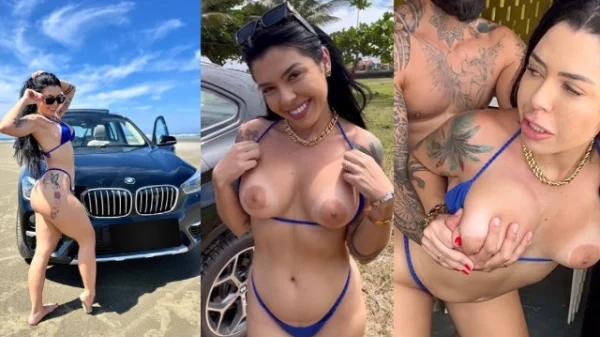 Mulher de seios grandes faz sexo oral e transa.